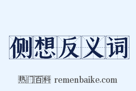 侧想反义词是什么意思的图片